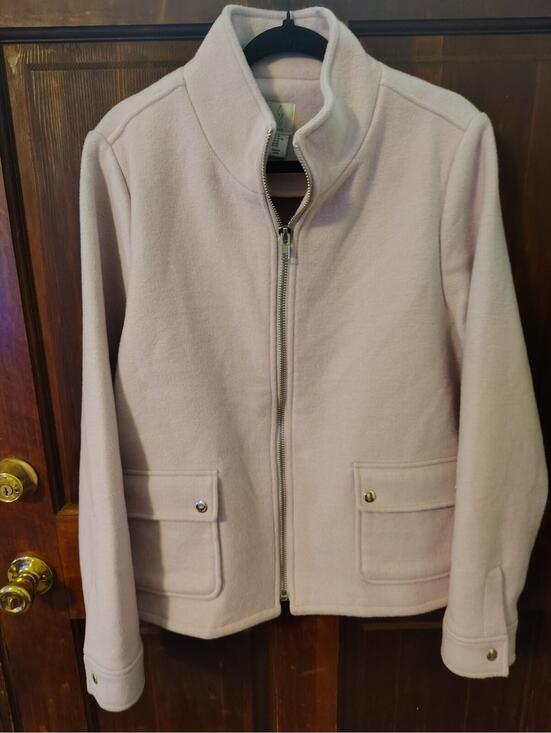 Joie Jackets & Blazers - Joie Pink Wool Blend Bomber Utility Jacket Women's Medium Blush Coat